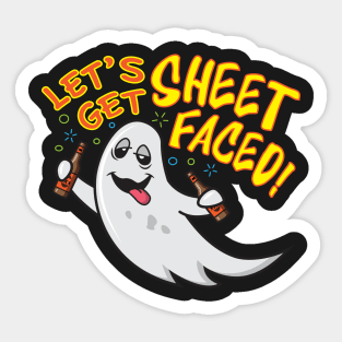 Let's Get Sheet Faced! Sticker